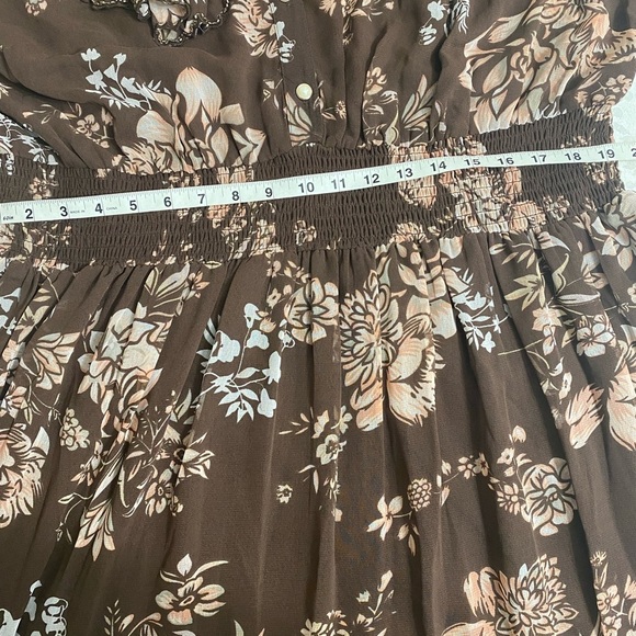 - NWT River Island Plus Disty Floral Dress size US 20 - Picture 5 of 10